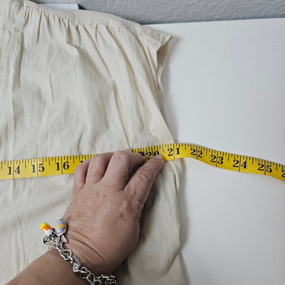 Zara ZW Collection Creased Dress Belt Sz Xsmall Beige Minimalist Midi Versatile - Picture 6 of 10